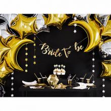 Тарелка Black&Gold Искры 20см 6шт/PD