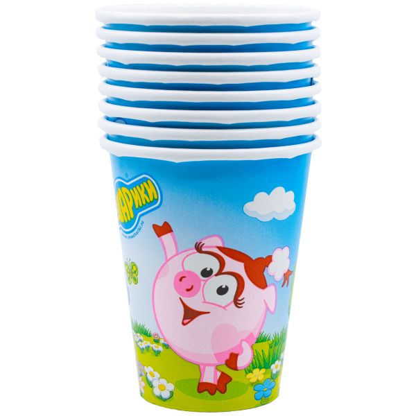Стакан Смешарики 266мл 8шт/A