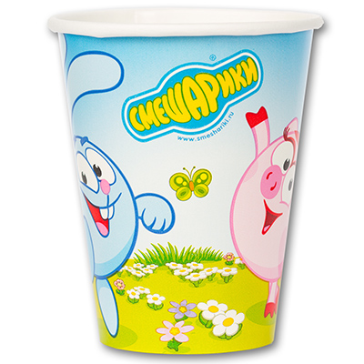 Стакан Смешарики 266мл 8шт/A