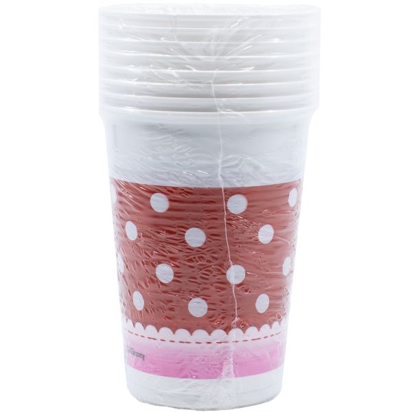 Стакан пласт Минни Ромашки 200мл 8шт/Р