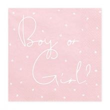 Салфетка Boy or Girl? 33см 20шт/PD