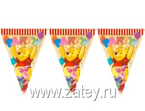 Гирлянда-вымпел Винни Пух алфавит3м/Р