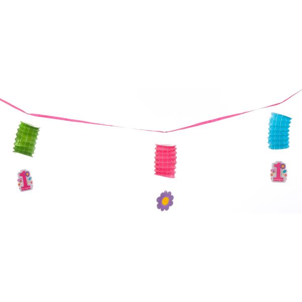 Гирлянда Фонарики 1-й ДР Девочка 360см/А