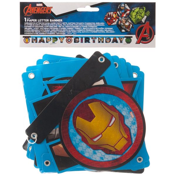 Гирлянда-буквы HB Мстители 2,2м/Р