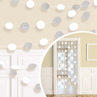 Гирлянда Круги White блеск 2,1м 6шт/A