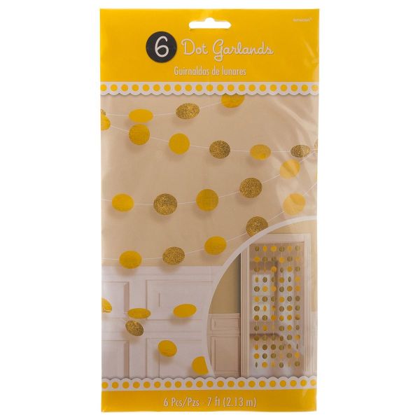 Гирлянда Круги Yellow S блеск 2,1м 6шт/A