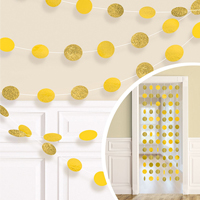 Гирлянда Круги Yellow S блеск 2,1м 6шт/A