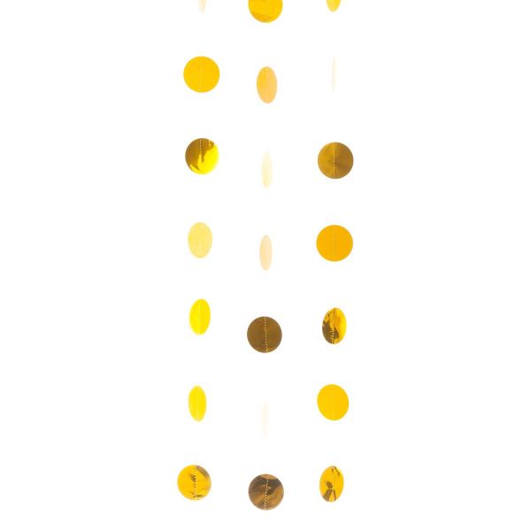 Гирлянда Круги Yellow S блеск 2,1м 6шт/A