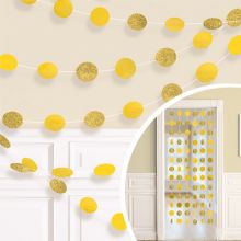 Гирлянда Круги Yellow S блеск 2,1м 6шт/A