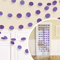 Гирлянда Круги Purple блеск 2,1м 6шт/A