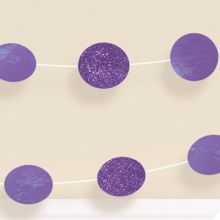 Гирлянда Круги Purple блеск 2,1м 6шт/A