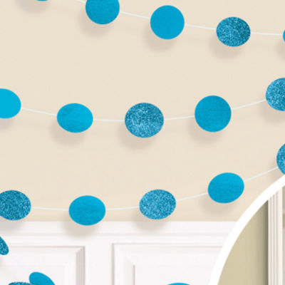 Гирлянда Круги Carib Blue блеск 2,1м6штA