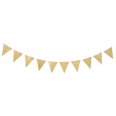 Гирлянда-вымпел блеск Золото 3м/G