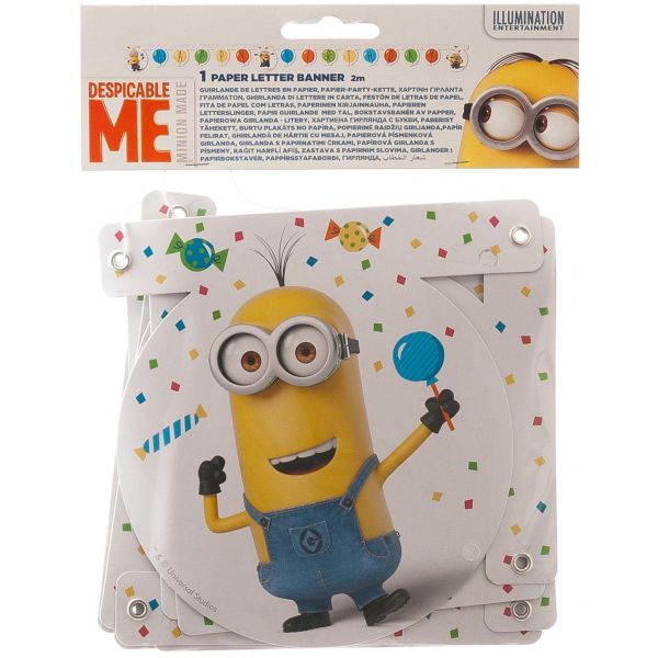 Гирлянда-буквы HB Миньоны Шарики 2,2м/Р