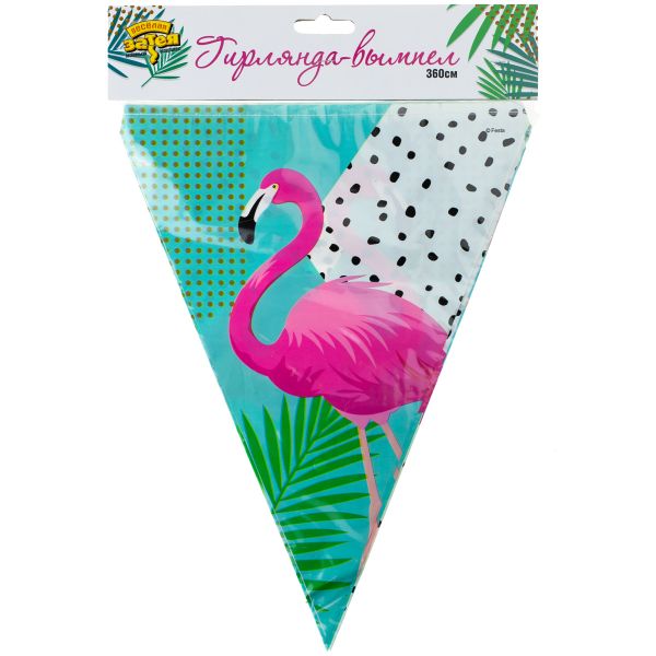 Гирлянда-вымп Фламинго 360см/G
