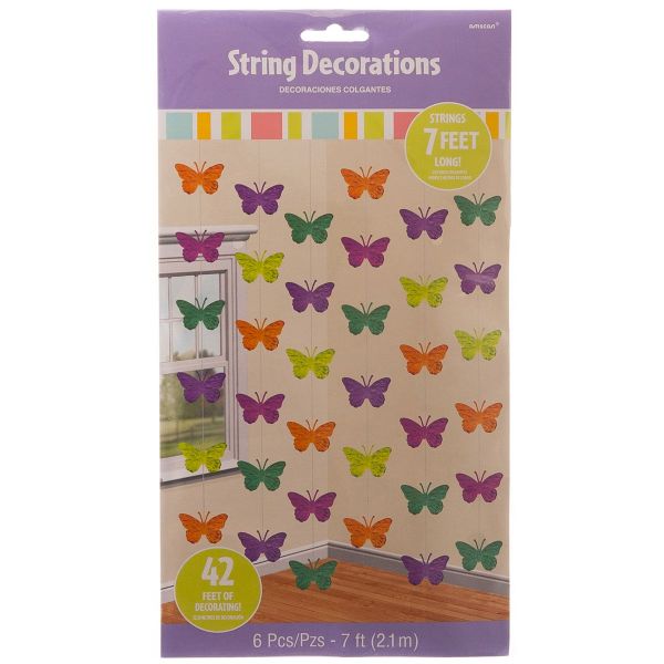 Гирлянда верт Бабочки Весенние 2,1м6шт/A
