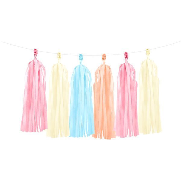 Гирлянда Тассел микс тепл 2м 12листов/PD