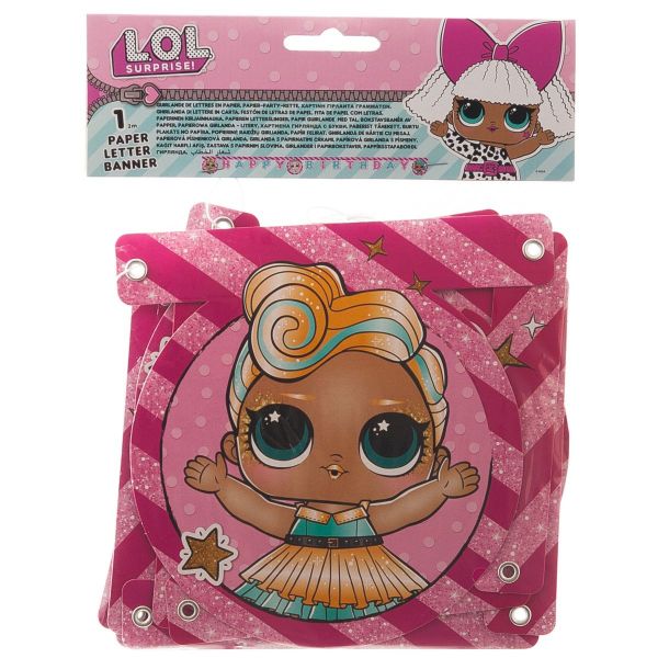 Гирлянда-буквы HB Куклы ЛОЛ 2,2м/P