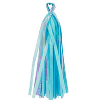 Гирлянда Тассел голубая/перламутр 20лист