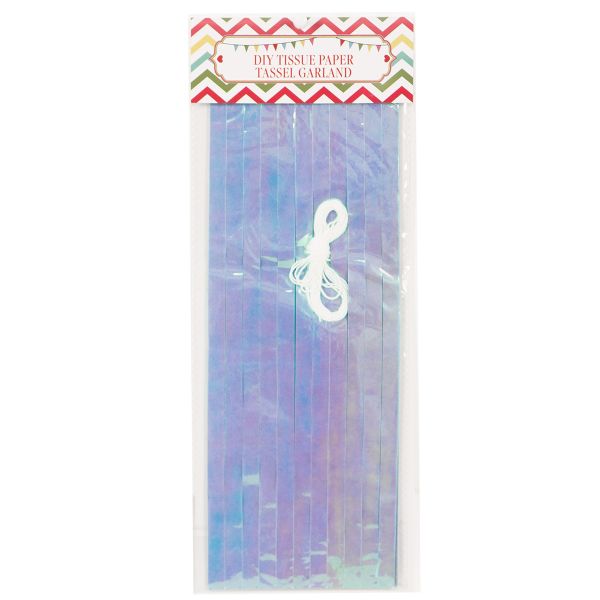 Гирлянда Тассел бирюзов/перламутр 20лист