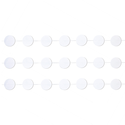 Гирлянда н/нитке Круги белые 2,2м