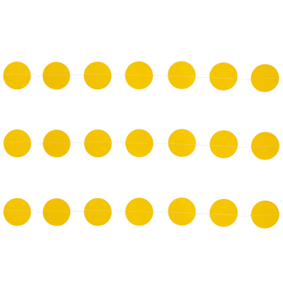 Гирлянда н/нитке Круги жёлтые 2,2м