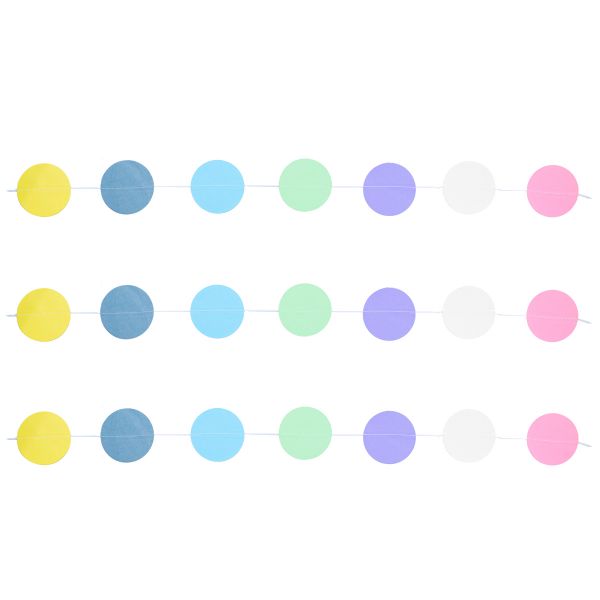 Гирлянда н/нитке Круги Macaron 2,2м