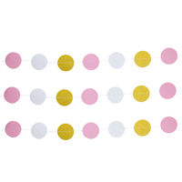 Гирлянда н/нитке Круги Нежные розов 2,2м