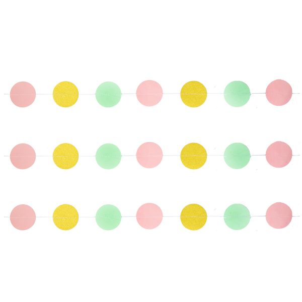 Гирлянда н/нитке Круги Сорбет блеск 2,2м