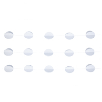 Гирлянда н/нитке Круги 3D белые 2,2м