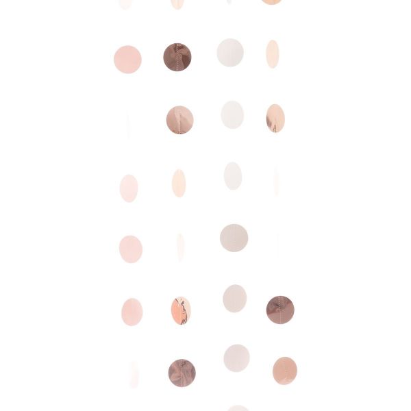 Гирлянда Круги RoseGold/Blush 2,1м 6шт/A