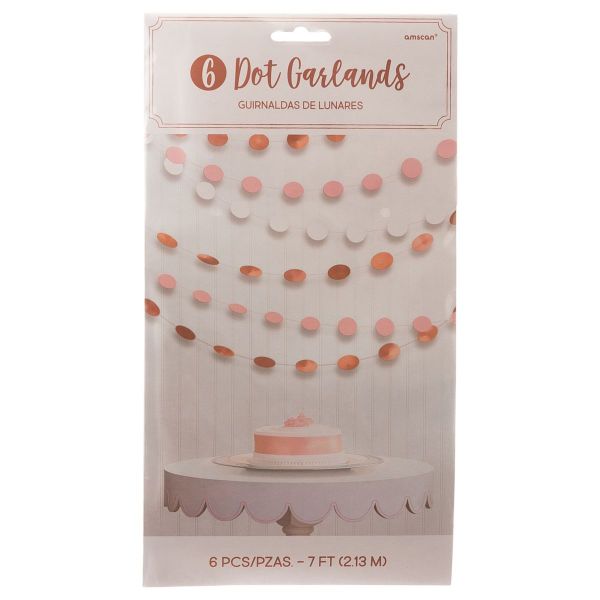 Гирлянда Круги RoseGold/Blush 2,1м 6шт/A