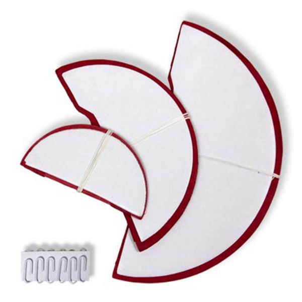 Шар бумажный красный 10-15-20см 3шт