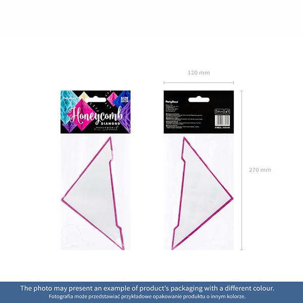 Фигура бум Ромб небесно-голубой 20см/PD