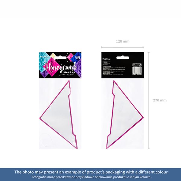 Фигура бум Ромб св-розовый 20см/PD