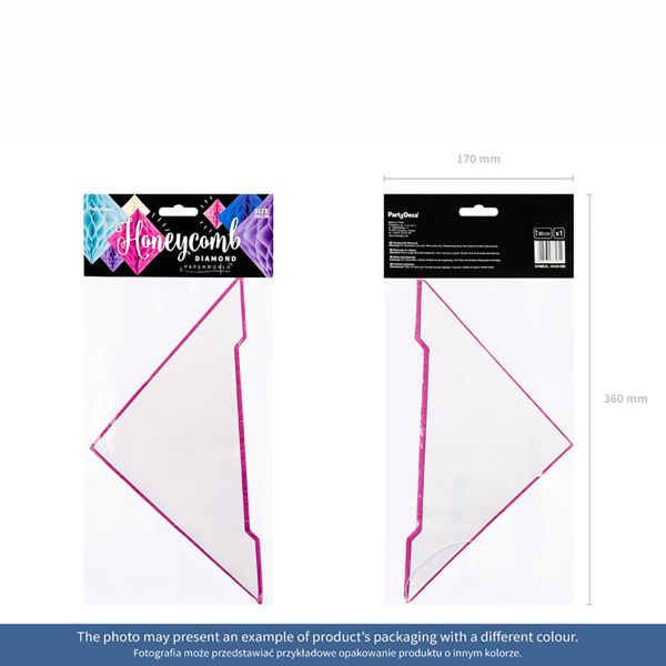 Фигура бум Ромб небесно-голубой 30см/PD