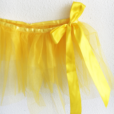 Юбка-пачка детская желтая