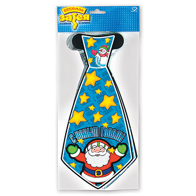 Галстук С НГ Дед Мороз 8шт/Д