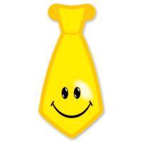 Галстук Улыбка желтый 8шт/Д