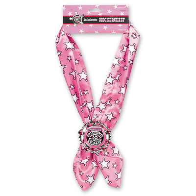 Галстук Девичник со звездой шерифа роз/А