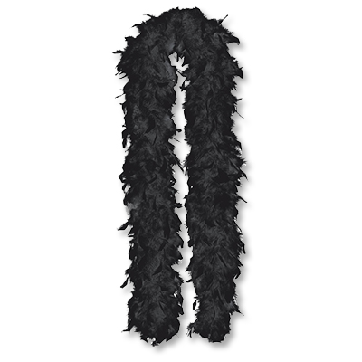 Боа черное 180см/А