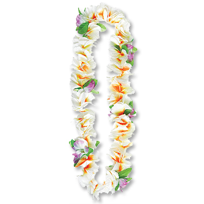 Гавайи Мягкий Лепесток белые 101см/А