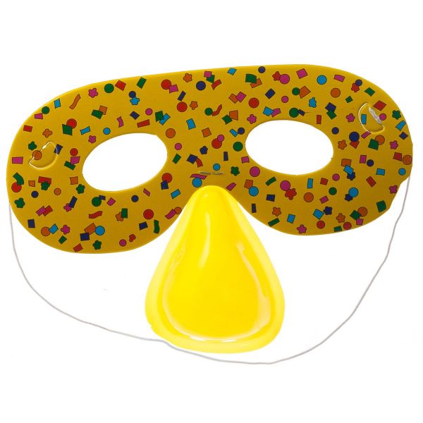 Полумаска с носом 6шт/G