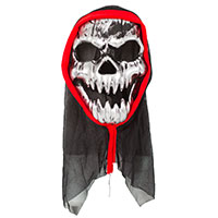 Маска HWN Череп серебр с капюшоном/G