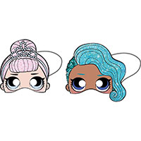 Маска бум Куклы ЛОЛ 6шт/Р