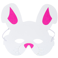 Маска Заяц белый эва/G