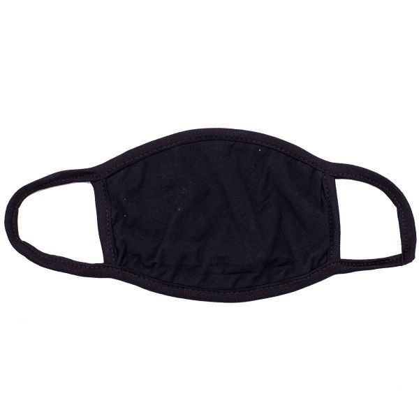 Маска тканевая черная 2-слойная б/рис/G