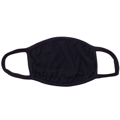 Маска тканевая черная 2-слойная б/рис/G