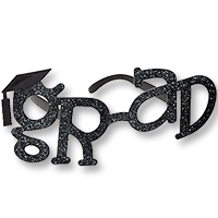 Очки Выпускник черные/G