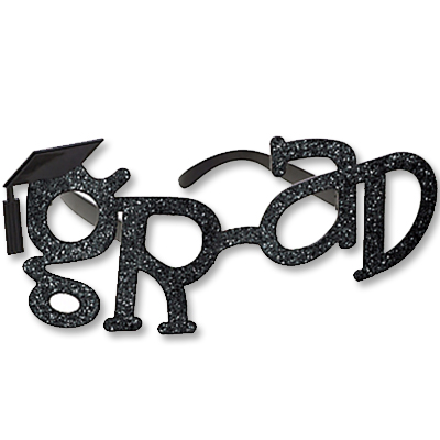 Очки Выпускник черные/G